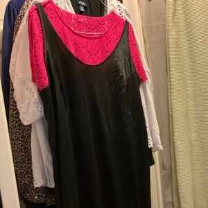 Black Slip Dress with Pink Lace Top 
BUNDLE ME